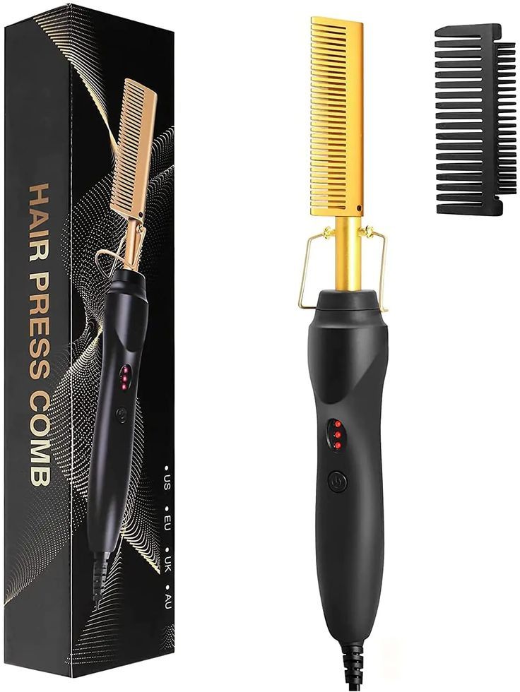 Hot Comb - Electric Straightening Hot Comb for Hair and Wigs